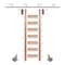 Meadow Lane Ladder 92 in. Un-Finished Oak Satin Nickel Hook with 8 ft. Rail Kit EG.300-92RO-08.02 - alternate 1